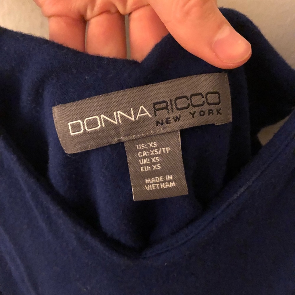 Donna Ricco - navy blue - dress - XS